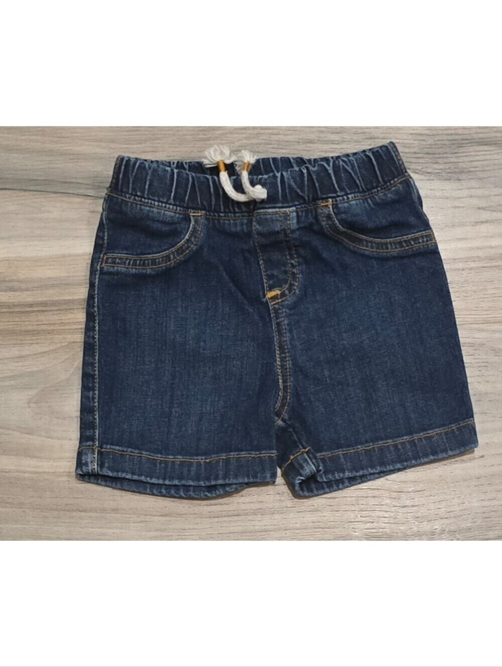 Jumping Beans Boys Denim Shorts Size 18 Months Dark Wash Stretch Pull-On Style